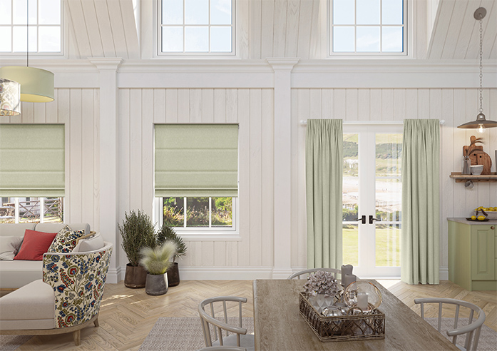 Delicate Chevron, Apple - Roman Blind - Image 8